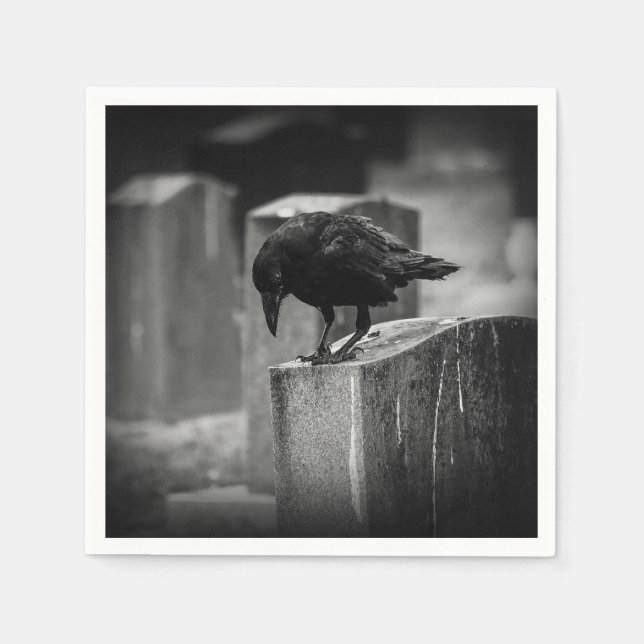 Falln Cemetery Crow Napkin (Front)