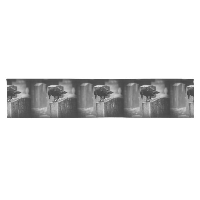 Falln Cemetery Crow Short Table Runner (Horizontal)