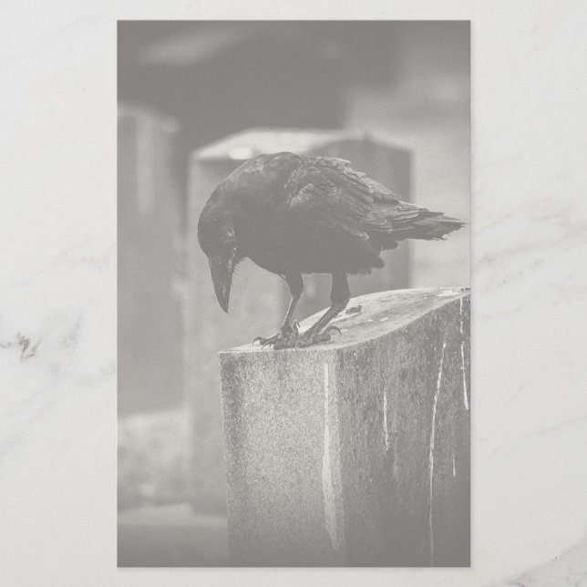 Falln Cemetery Crow Stationery (Front)