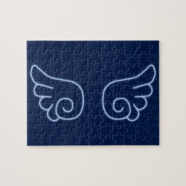 Falln Chibi Angel Wings Jigsaw Puzzle (Horizontal)
