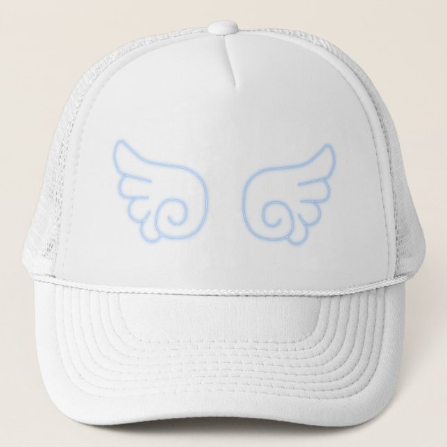 Falln Chibi Angel Wings Trucker Hat (Front)