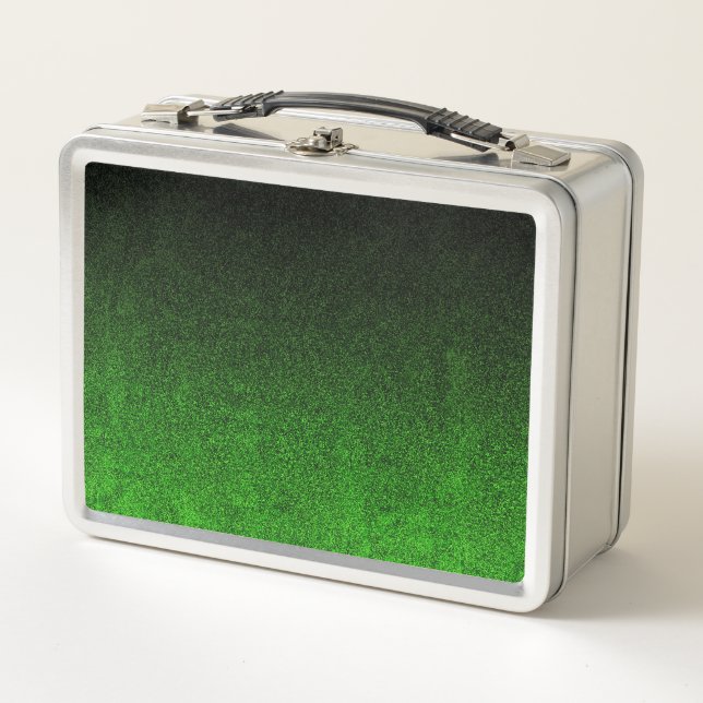 Falln Colour & Black Glitter Gradient Metal Lunch Box (Front)