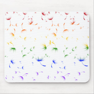 Falln Dandelion Seeds Gay Pride Mouse Pad