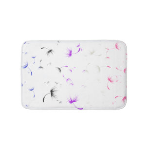 Falln Dandelion Seeds Genderfluid Pride Bath Mat