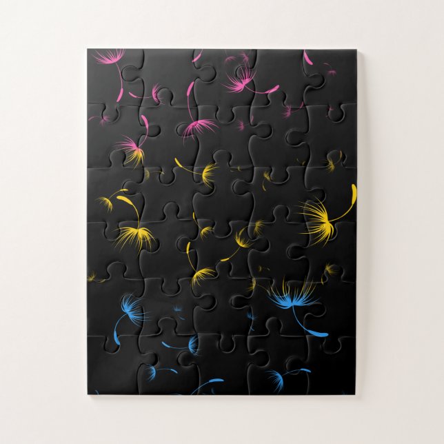 Falln Dandelion Seeds Pansexual Pride Jigsaw Puzzle (Vertical)