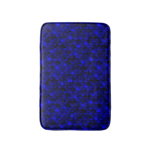 Falln Dark Blue Mermaid Scales Bath Mat