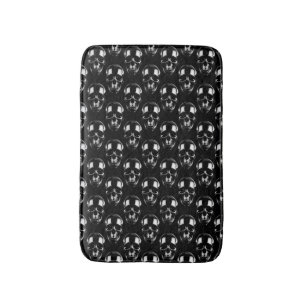 Falln Dark Skulls Bath Mat