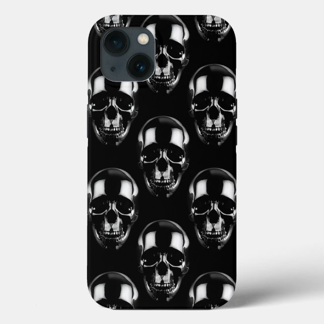 Falln Dark Skulls Case-Mate iPhone Case (Back)