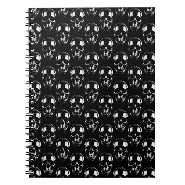 Falln Dark Skulls Notebook (Front)