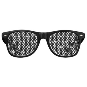 Falln Dark Skulls Retro Sunglasses