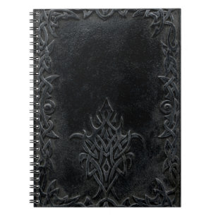 Falln Dark Tribal Spiral Notebook