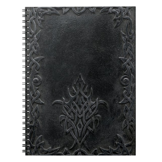 Falln Dark Tribal Spiral Notebook (Front)
