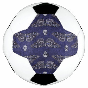 Falln Deathshead Moth and Skulls Soccer Ball