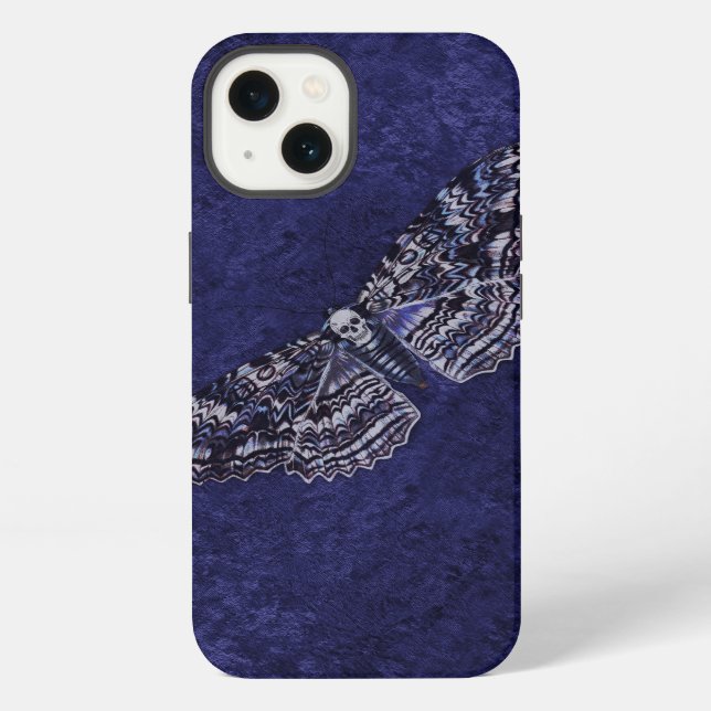 Falln Deathshead Moth iPhone Case (Back)