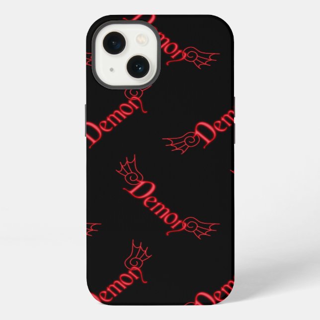 Falln Demon With Wings iPhone Case (Back)