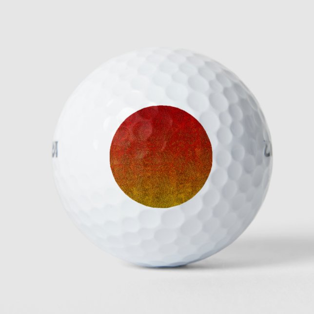 Falln Flame Glitter Gradient Golf Balls (Front)