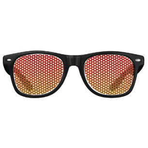 Falln Flame Glitter Gradient Retro Sunglasses