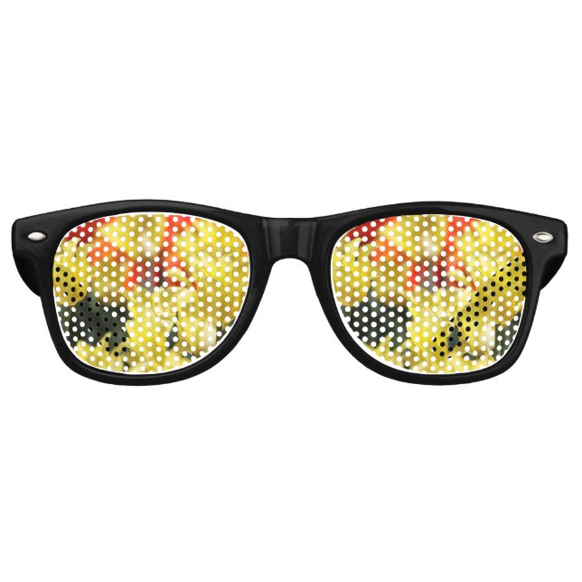 Falln Floral Summer Glow Retro Sunglasses (Front)