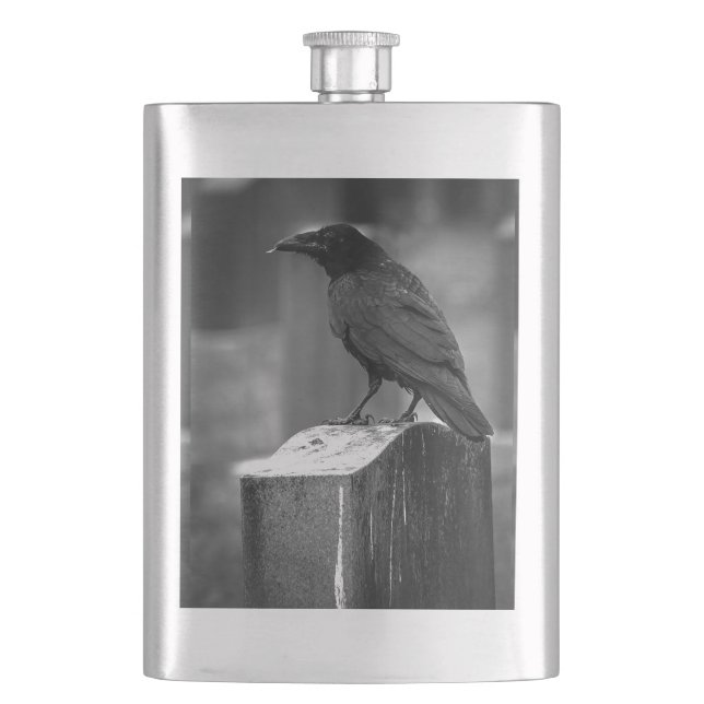 Falln Found A Feather Hip Flask (Front)