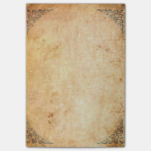 Falln Framed Corners Aged Paper Post-it Notes