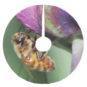 Falln Fuzzy Little Bee Brushed Polyester Tree Skirt