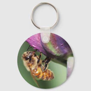 Falln Fuzzy Little Bee Key Ring