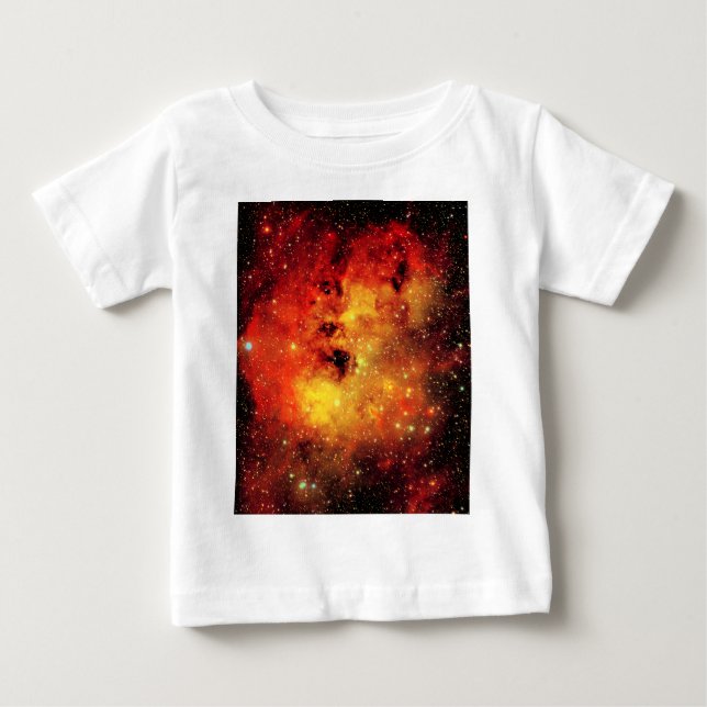 Falln Galaxy on Fire Baby T-Shirt (Front)