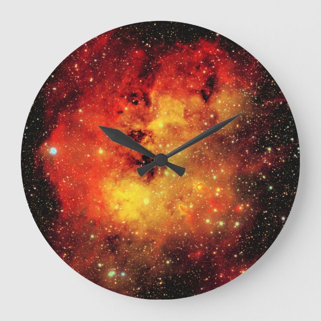 Falln Galaxy on Fire Large Clock (Front)