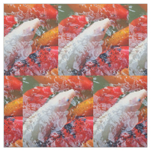 Falln Gathering Koi Fabric