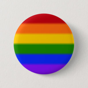 Falln Gay Pride Flag 6 Cm Round Badge