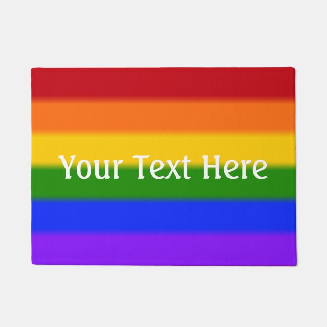 Falln Gay Pride Flag Doormat (Front)