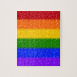 Falln Gay Pride Flag Jigsaw Puzzle
