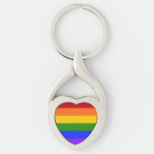 Falln Gay Pride Flag Key Ring