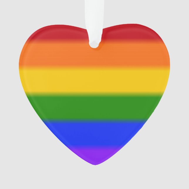 Falln Gay Pride Flag Ornament (Front)