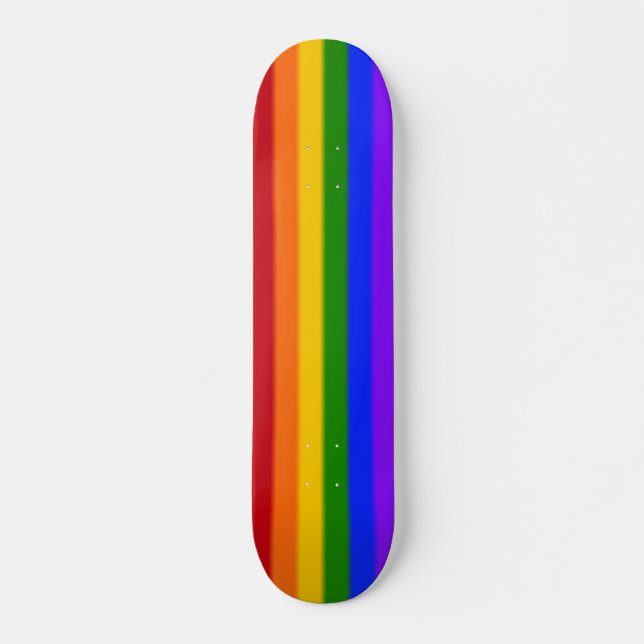 Falln Gay Pride Flag Skateboard (Front)