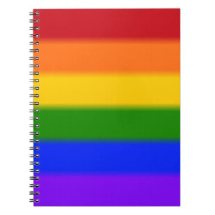 Falln Gay Pride Flag Spiral Notebook