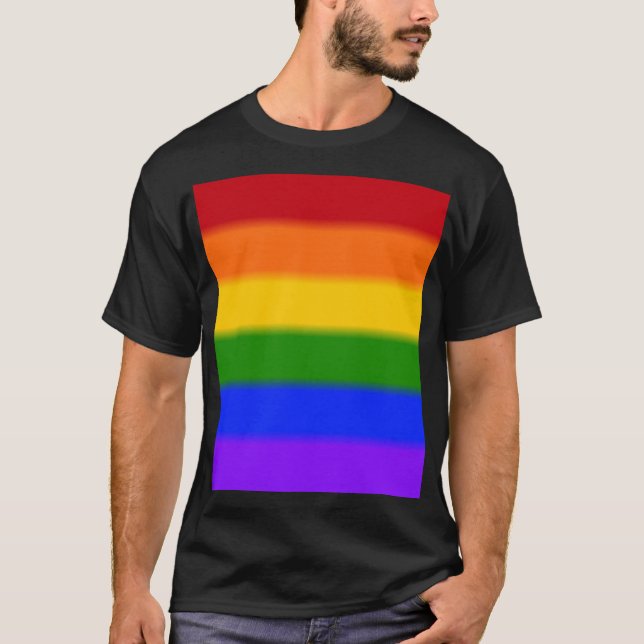 Falln Gay Pride Flag T-Shirt (Front)