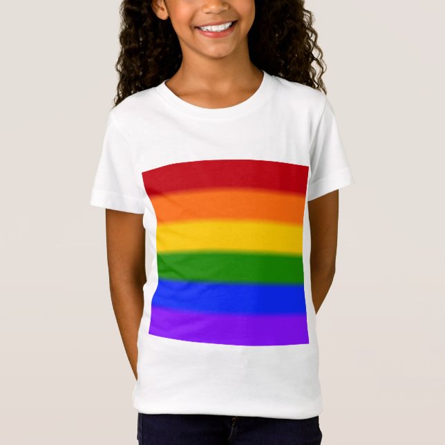 Falln Gay Pride Flag T-Shirt (Front)