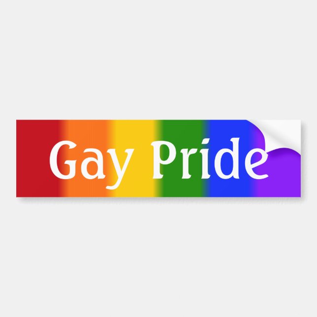 Falln Gay Pride Flag Version 2 (Text) Bumper Sticker (Front)