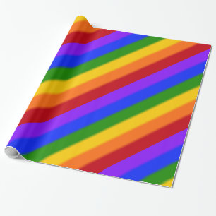Falln Gay Pride Flag Wrapping Paper