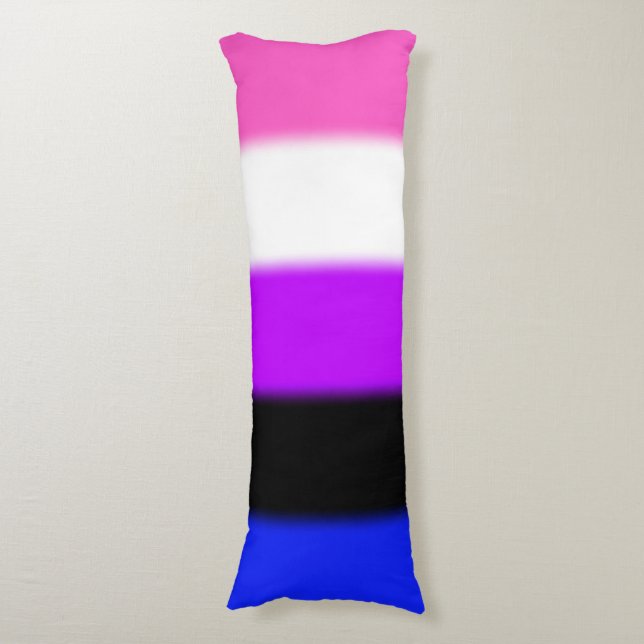 Falln Genderfluid Pride Flag Body Cushion (Front Vertical)
