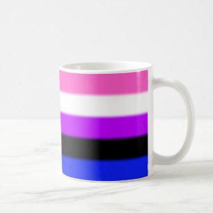 Falln Genderfluid Pride Flag Coffee Mug