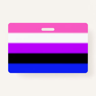 Falln Genderfluid Pride Flag ID Badge