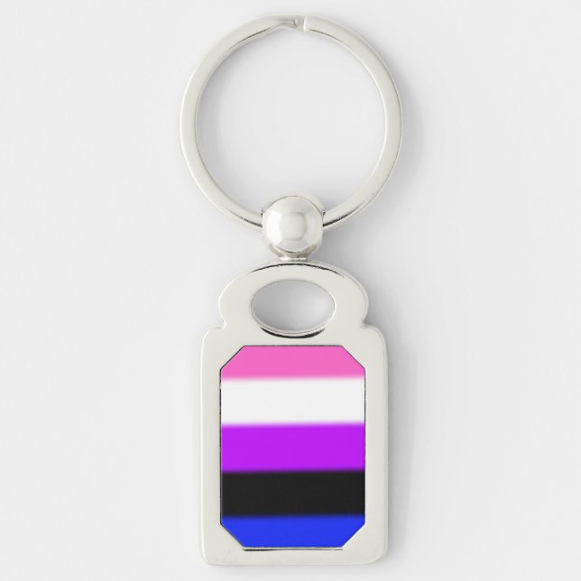 Falln Genderfluid Pride Flag Key Ring (Front)