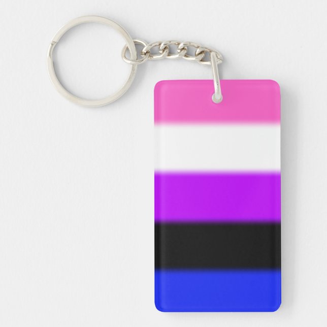 Falln Genderfluid Pride Flag Key Ring (Front)