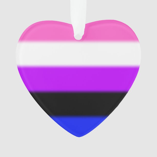 Falln Genderfluid Pride Flag Ornament (Front)