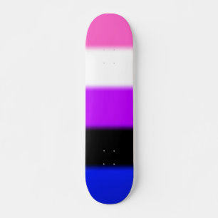 Falln Genderfluid Pride Flag Skateboard
