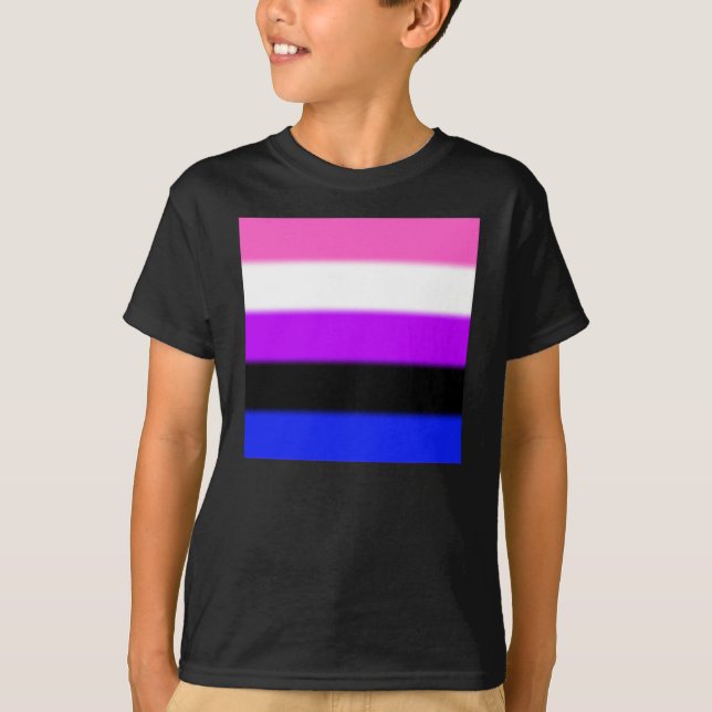 Falln Genderfluid Pride Flag T-Shirt (Front)