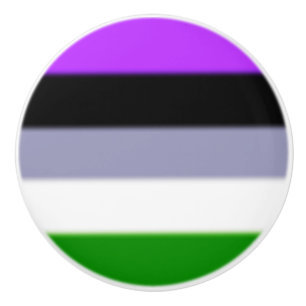 Falln Genderqueer Pride Flag Ceramic Knob