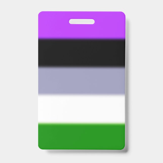 Falln Genderqueer Pride Flag ID Badge (Front)